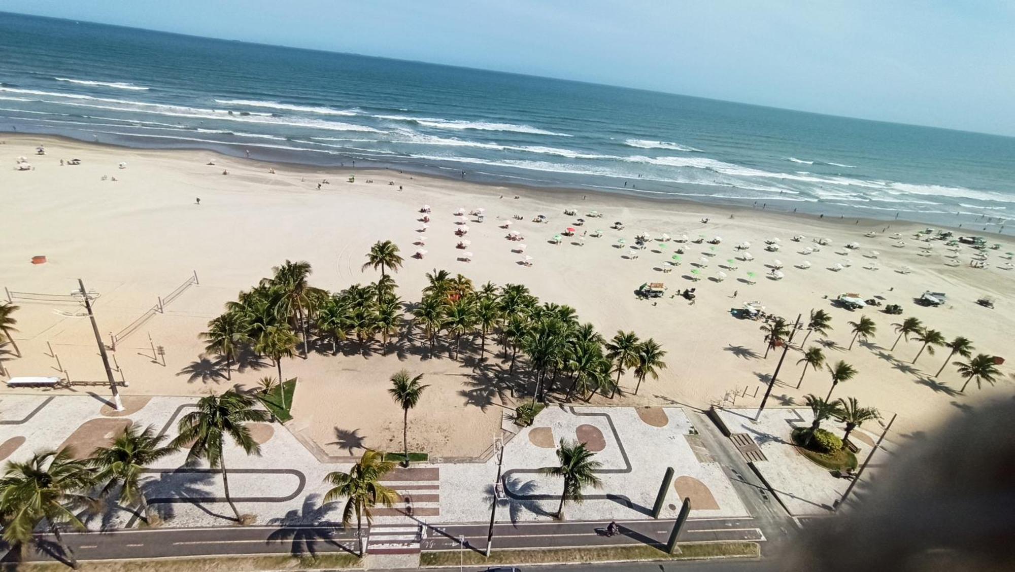 Apartamento De Frente E Com Vista Para O Mar Praia Grande Dış mekan fotoğraf