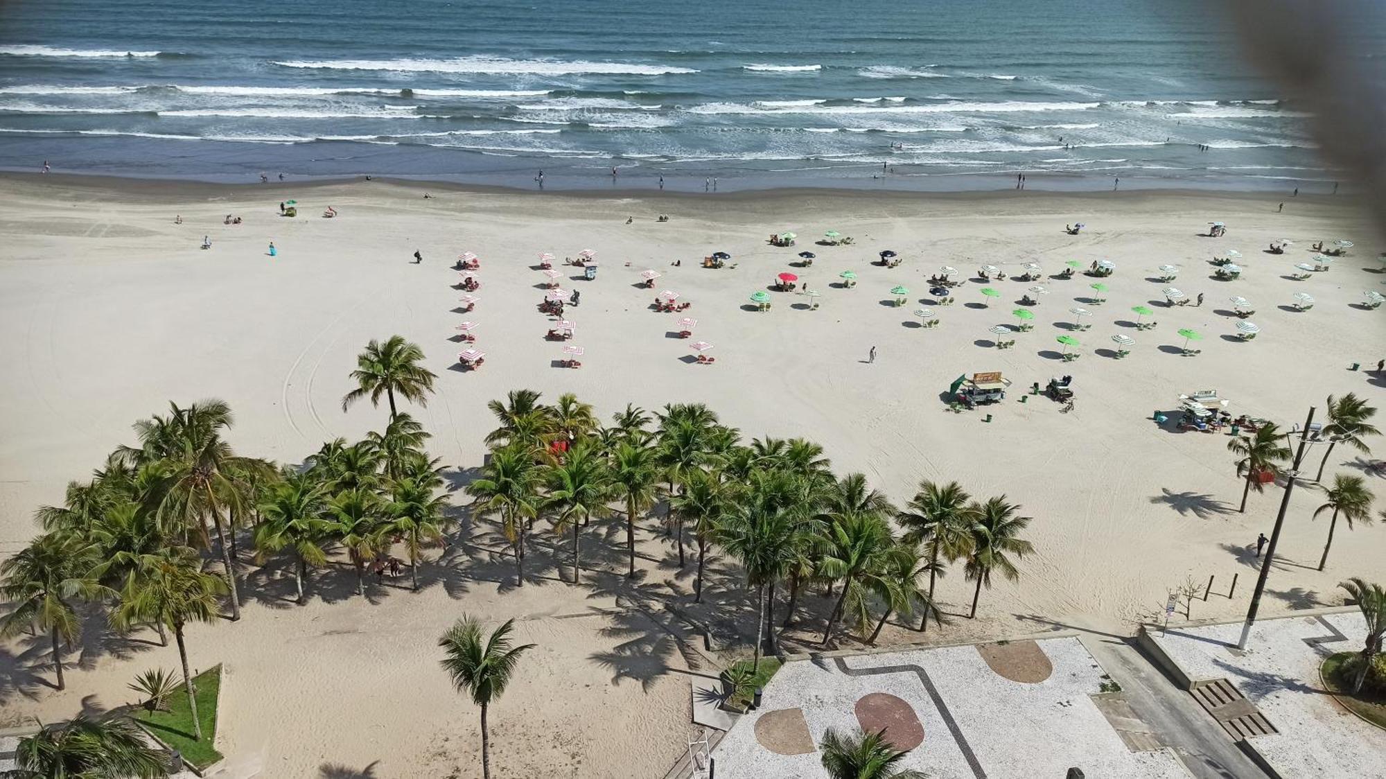 Apartamento De Frente E Com Vista Para O Mar Praia Grande Dış mekan fotoğraf